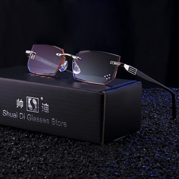 luxury reading eyeglasses men women diamond cut resin clear hd lens anti blue light for sight rimless diopter glasses, White;black
luxury reading eyeglasses men women diamond cut resin clear hd lens anti blue light for sight rimless diopter glasses, White;black