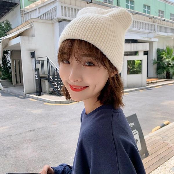 women beanie caps winter hats for female woolen ear shape warm outdoor fashion hedging cap, Blue;gray
women beanie caps winter hats for female woolen ear shape warm outdoor fashion hedging cap, Blue;gray