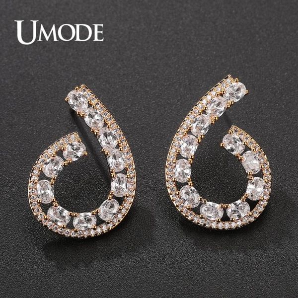 stud umode unique waterdrop cz zircon open earrings for women gold color crystal party water drop jewelry gift bijoux ue0656, Golden;silver
stud umode unique waterdrop cz zircon open earrings for women gold color crystal party water drop jewelry gift bijoux ue0656, Golden;silver