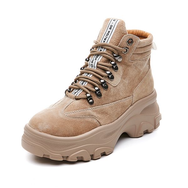 2020 new autumn winter boots for women genuine leather short boots shoes female women's cow suede flat with ankle, Black
2020 new autumn winter boots for women genuine leather short boots shoes female women's cow suede flat with ankle, Black