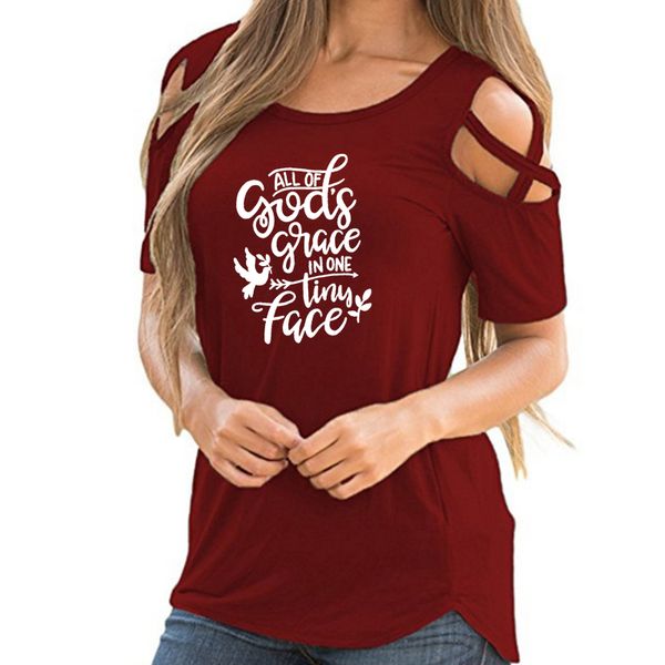 women's t-shirt all of god's in one tiny face letter print women shirt harajuku christmas off shoulder vintage hollow femme shirts, White
women's t-shirt all of god's in one tiny face letter print women shirt harajuku christmas off shoulder vintage hollow femme shirts, White