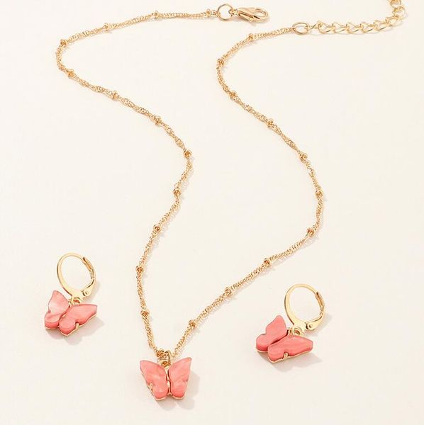butterfly pendant necklaces and earrings set for women girls fashion pink gold necklace elegant choker fashion sweet jewelry gift dhl free, Silver
butterfly pendant necklaces and earrings set for women girls fashion pink gold necklace elegant choker fashion sweet jewelry gift dhl free, Silver