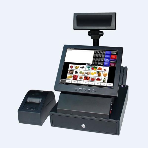 12 inch resistive touch screen all in one point of sale tablet system for supermarket