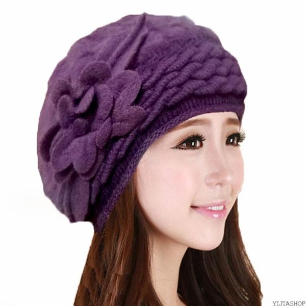 berets hat autumn and winter women's warm two-piece wool hobby fur middle-aged ladies flower beret, Blue;gray
berets hat autumn and winter women's warm two-piece wool hobby fur middle-aged ladies flower beret, Blue;gray