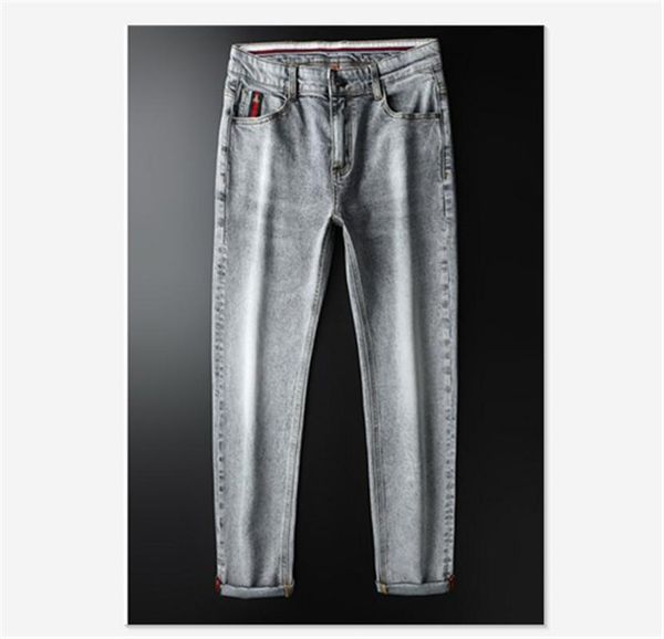 Men's jeans small straight tube slim fit autumn and winter new grey white embroidery trend little bee men's pants
Men's jeans small straight tube slim fit autumn and winter new grey white embroidery trend little bee men's pants