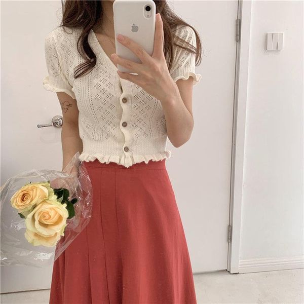 2020 выдалбливают solid chic sexy тонкий досуг cardigans высокой талией женщины повседневная ретро короткие рукава короткие свитера, White;black
2020 выдалбливают solid chic sexy тонкий досуг cardigans высокой талией женщины повседневная ретро короткие рукава короткие свитера, White;black