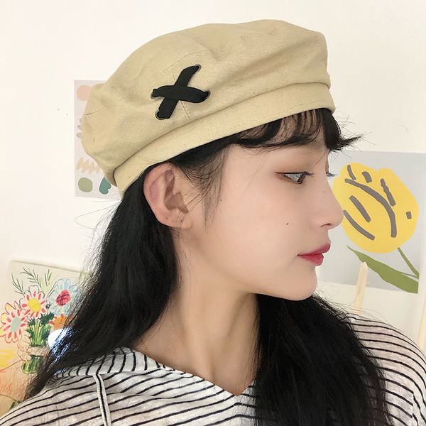 summer beret harajuku cotton berets caps for women korean beret hat strap cap female artist hat, Blue;gray
summer beret harajuku cotton berets caps for women korean beret hat strap cap female artist hat, Blue;gray
