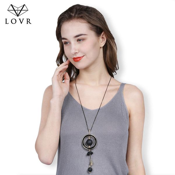 pendant necklaces lovr vintage ethnic black long rope necklace for women big gold fashion temperament round 2021 jewelry, Silver
pendant necklaces lovr vintage ethnic black long rope necklace for women big gold fashion temperament round 2021 jewelry, Silver
