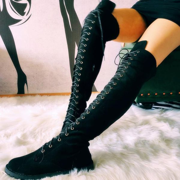 brand new 2020 big sizes large size 43 shoelaces autumn winter leisure cosy women shoes over the knee riding boots, Black
brand new 2020 big sizes large size 43 shoelaces autumn winter leisure cosy women shoes over the knee riding boots, Black