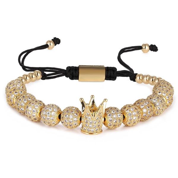 charm bracelets luxury men bead bracelet jewelry 6mm micro pave cz ball macrame handmade bangles pulseira holiday gift, Golden;silver
charm bracelets luxury men bead bracelet jewelry 6mm micro pave cz ball macrame handmade bangles pulseira holiday gift, Golden;silver