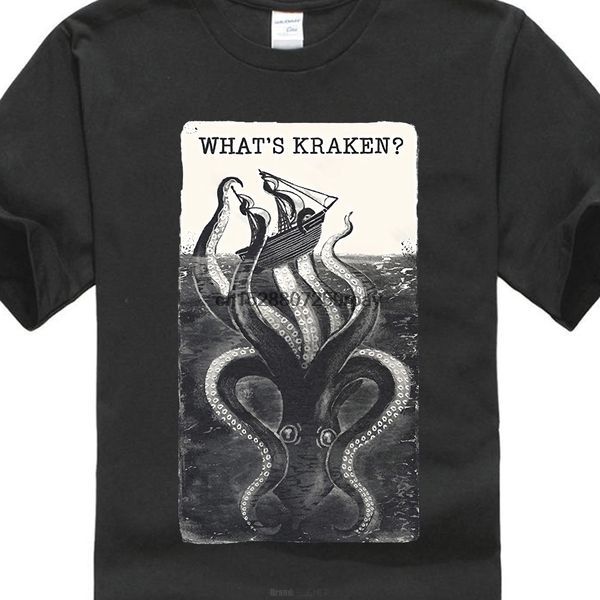 t shirt fashion crew neck what kraken mens designer short sleeve mens tees