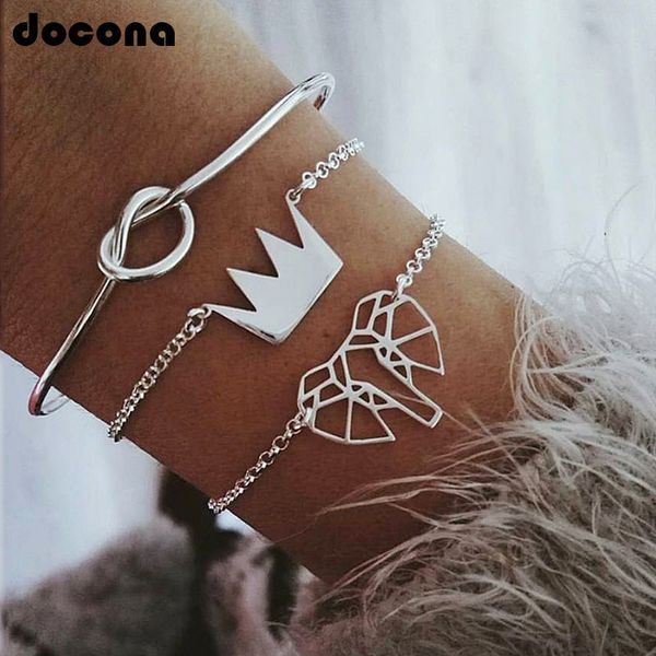 silver color knot crown elephant shape bracelet set for women adjustable bracelets set boho jewelry 3pcs/1set 3828, Black
silver color knot crown elephant shape bracelet set for women adjustable bracelets set boho jewelry 3pcs/1set 3828, Black