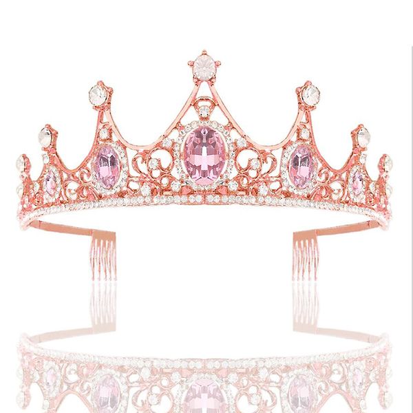 vintage diadem women hair accessories red green pink rhinestone wedding queen crown with comb crystal bridal tiara, Golden;silver
vintage diadem women hair accessories red green pink rhinestone wedding queen crown with comb crystal bridal tiara, Golden;silver
