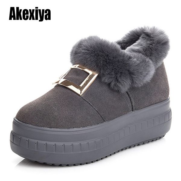 women cotton boots genuine leather winter warm fur ankle boots women thick soled warm shoes woman flats w069, Black
women cotton boots genuine leather winter warm fur ankle boots women thick soled warm shoes woman flats w069, Black