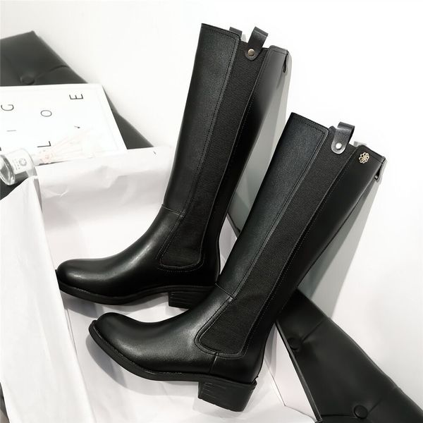 fashion european and american round head thick boots waterproof platform with thick heels back zipper knight boots holiday gift, Black
fashion european and american round head thick boots waterproof platform with thick heels back zipper knight boots holiday gift, Black