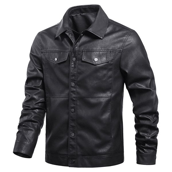 2020 men autumn new classic casual faux leather jacket coat men brand fashion mutil pockets motor pu leather jackets men, Black;brown
2020 men autumn new classic casual faux leather jacket coat men brand fashion mutil pockets motor pu leather jackets men, Black;brown