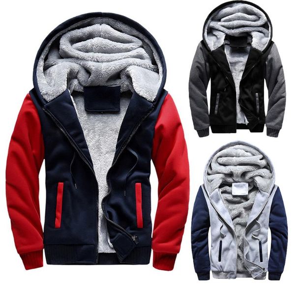 men new hoodies winter thick warm fleece zipper hoodies coat sportwear male streetwear sweatshirts 4xl, Black
men new hoodies winter thick warm fleece zipper hoodies coat sportwear male streetwear sweatshirts 4xl, Black