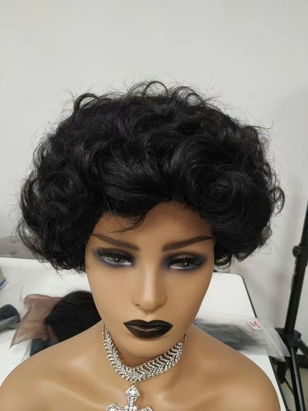 short machine made 100% human hair wigs piexe cut full wigs non lace wigs, Black;brown
short machine made 100% human hair wigs piexe cut full wigs non lace wigs, Black;brown