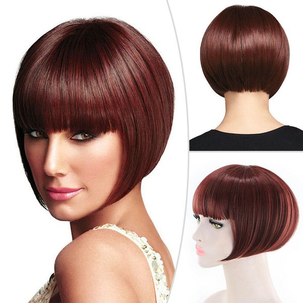 ladies fancy dress wig pixie bob style full short synthetic hair party cosplay, Black
ladies fancy dress wig pixie bob style full short synthetic hair party cosplay, Black