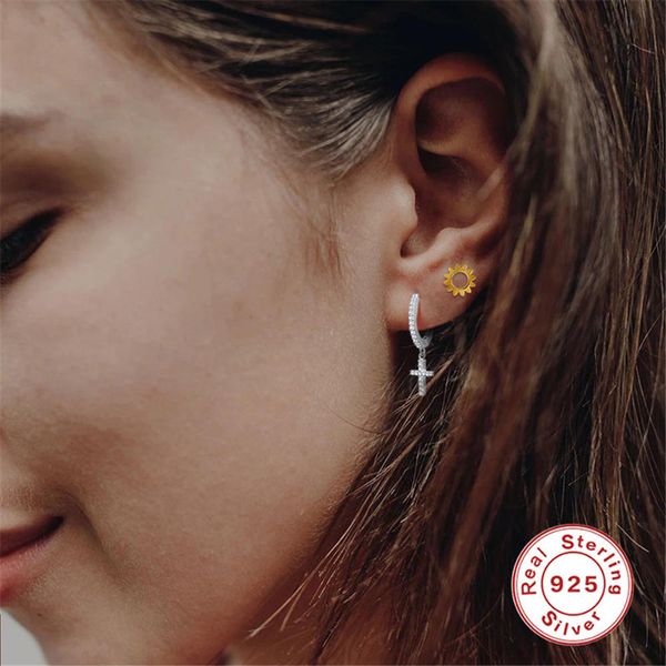 AprilGrass Brand Personality Cross Earring 925 Sterling Silver Mini CZ Cross Pendant Small Drop Earrings for Women Grils Punk Rock Earrings
AprilGrass Brand Personality Cross Earring 925 Sterling Silver Mini CZ Cross Pendant Small Drop Earrings for Women Grils Punk Rock Earrings