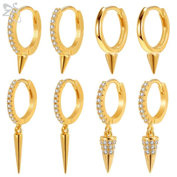 zs 1 pair zircon 925 sterling silver hoop earring for women girls gold color spike circle earrings chic silver jewelry gifts, Golden;silver
zs 1 pair zircon 925 sterling silver hoop earring for women girls gold color spike circle earrings chic silver jewelry gifts, Golden;silver