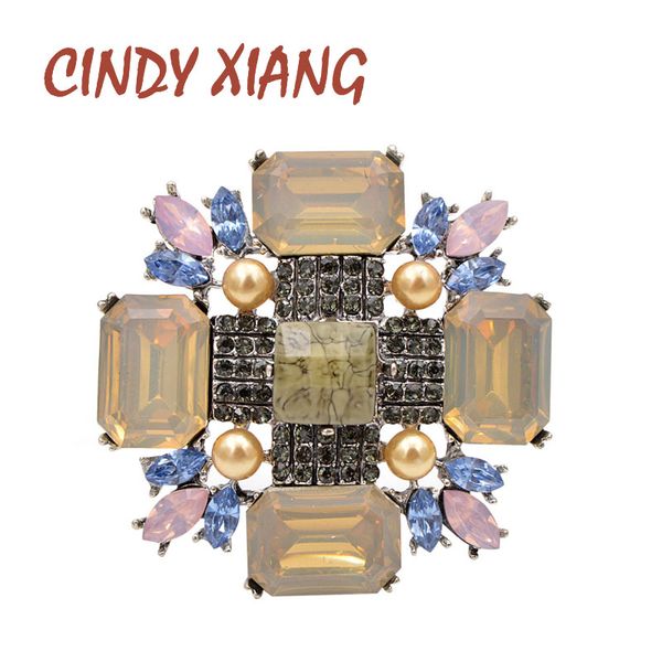 cindy xiang silver plated resin cross pin baroque large fashion brooches for women wedding coat accessories 2 colors available, Gray
cindy xiang silver plated resin cross pin baroque large fashion brooches for women wedding coat accessories 2 colors available, Gray