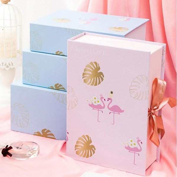 romantic flamingo gift box packaging pink/blue wedding party favors gift box birthday party decorations customization
romantic flamingo gift box packaging pink/blue wedding party favors gift box birthday party decorations customization