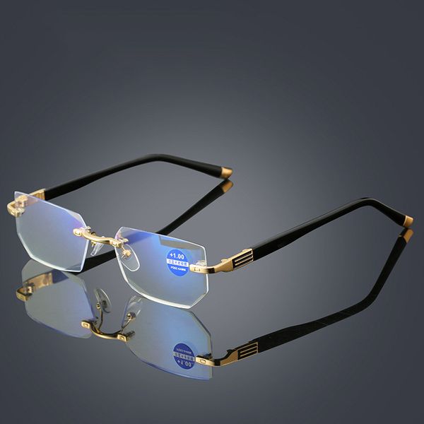 brand men rimless reading glasses anti blue light presbyopic glasses trimming lenses magnifier ultralight +1.0 +1.5 +2.0 ~ +4.0, White;black
brand men rimless reading glasses anti blue light presbyopic glasses trimming lenses magnifier ultralight +1.0 +1.5 +2.0 ~ +4.0, White;black