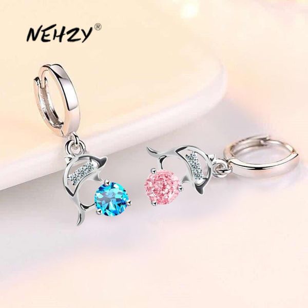 nehzy 925 sterling silver new women's fashion jewelry earrings blue crystal pink zircon dolphin long tassel retro earrings, Golden;silver
nehzy 925 sterling silver new women's fashion jewelry earrings blue crystal pink zircon dolphin long tassel retro earrings, Golden;silver