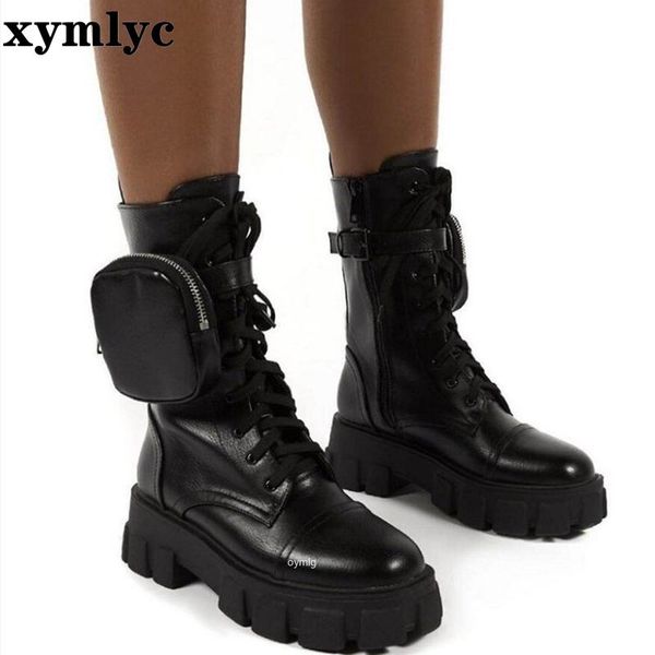 2020 new boots fashion pocket platform boots women lace up ankle female sole pouch ankle women botas mujer plus size, Black
2020 new boots fashion pocket platform boots women lace up ankle female sole pouch ankle women botas mujer plus size, Black