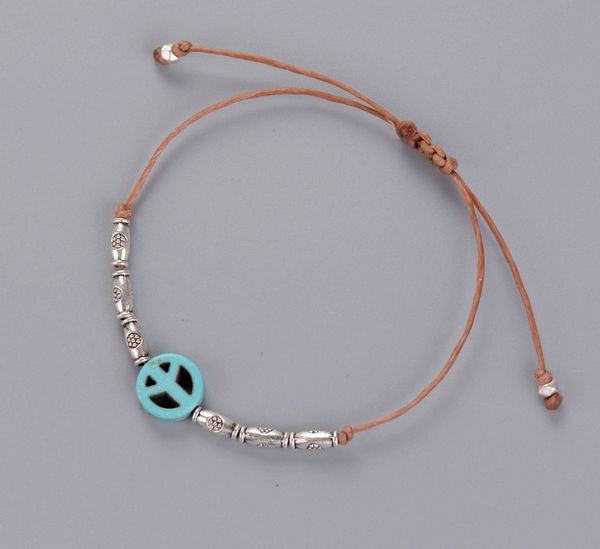 simple bracelet handmade boho peace sign charm metal beads adjustable bracelet birthday gift friendship bead bracelet
simple bracelet handmade boho peace sign charm metal beads adjustable bracelet birthday gift friendship bead bracelet