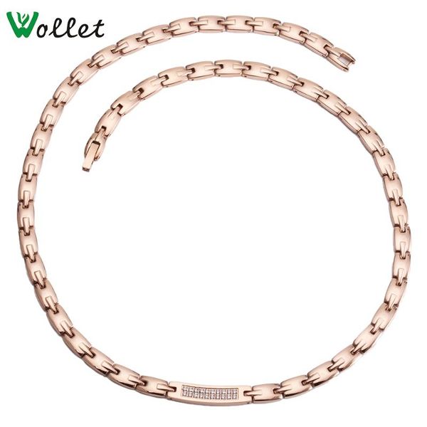 wollet jewelry rose gold 316l stainless steel necklace pendant for women cz stone hematite germanium prong setting 48cm 0.65cm, Silver
wollet jewelry rose gold 316l stainless steel necklace pendant for women cz stone hematite germanium prong setting 48cm 0.65cm, Silver