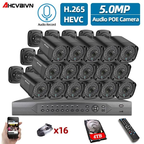 16ch 4k ultra hd poe network video security system 5mp h.265+ nvr with 16pcs 5mp audio ip outdoor camera security kit
16ch 4k ultra hd poe network video security system 5mp h.265+ nvr with 16pcs 5mp audio ip outdoor camera security kit