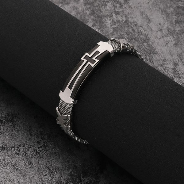 new style titanium steel bracelet korean fashion bracelet personality bracelet cross, Golden;silver
new style titanium steel bracelet korean fashion bracelet personality bracelet cross, Golden;silver