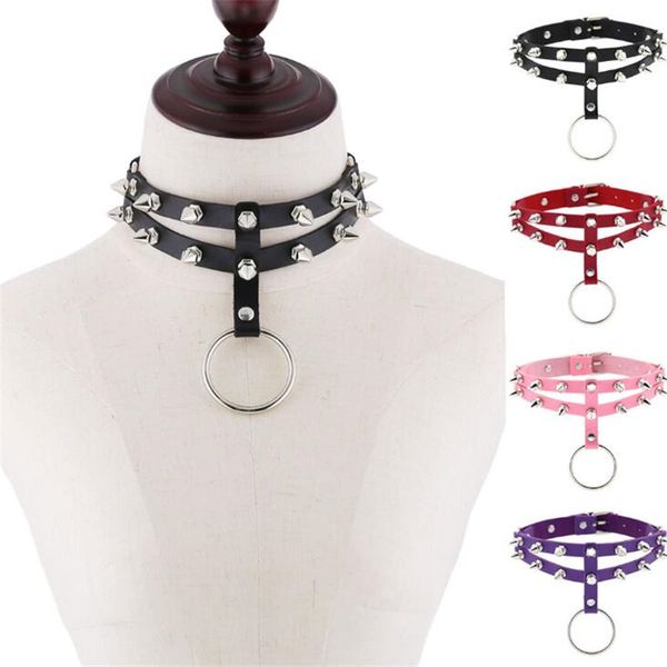 diezi vintage punk rivet choker necklace for women men gothic pu leather round pendant necklaces cosplay anime harajuku jewelry, Golden;silver
diezi vintage punk rivet choker necklace for women men gothic pu leather round pendant necklaces cosplay anime harajuku jewelry, Golden;silver