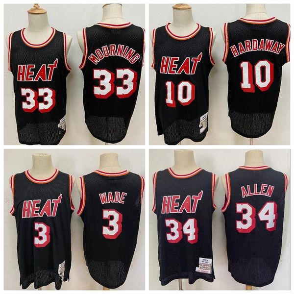 throwback authentic 34 allen 10 hardaway 33 mourning dwyane 3 wade miami heat cleveland cavaliers warriors basketba, Black;red
throwback authentic 34 allen 10 hardaway 33 mourning dwyane 3 wade miami heat cleveland cavaliers warriors basketba, Black;red