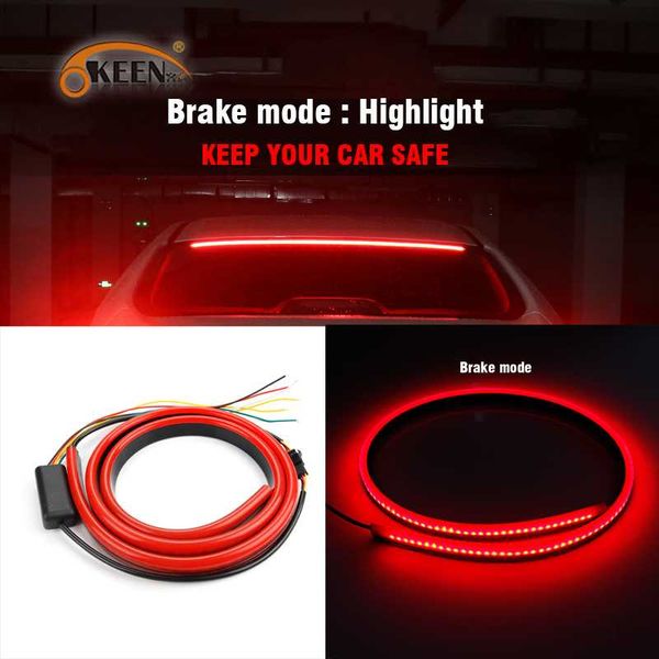 okeen car styling red flowing flashing auto led additional brake light strip 100cm the third brake light turn signal slamp
okeen car styling red flowing flashing auto led additional brake light strip 100cm the third brake light turn signal slamp