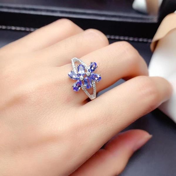 cluster rings 100% real and natural tanzanite ring 925 sterling silver fine jewelry, Golden;silver
cluster rings 100% real and natural tanzanite ring 925 sterling silver fine jewelry, Golden;silver