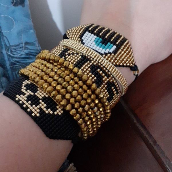 charm bracelets shinus boho bracelet for women miyuki pulseras mujer eye delicas jewelry gold kiss handmade gift drop, Golden;silver
charm bracelets shinus boho bracelet for women miyuki pulseras mujer eye delicas jewelry gold kiss handmade gift drop, Golden;silver