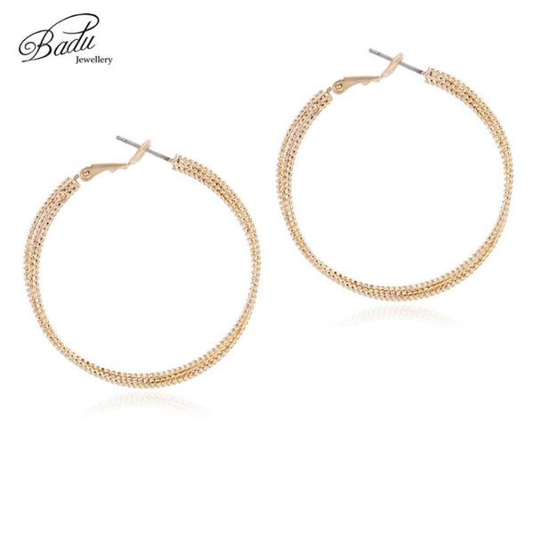 hoop & huggie badu round earring gold twisted metal earrings for women big exaggerated sawtooth circle jewelry wholesale, Golden;silver
hoop & huggie badu round earring gold twisted metal earrings for women big exaggerated sawtooth circle jewelry wholesale, Golden;silver