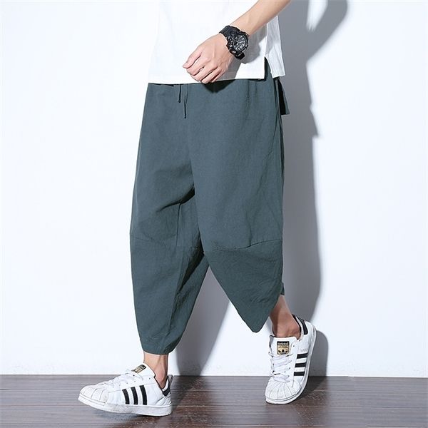 #2532 summer cotton linen wide leg trousers men elastic waist 5xl kimono pants for men casual vintage streetwear sweat pants, Black
#2532 summer cotton linen wide leg trousers men elastic waist 5xl kimono pants for men casual vintage streetwear sweat pants, Black