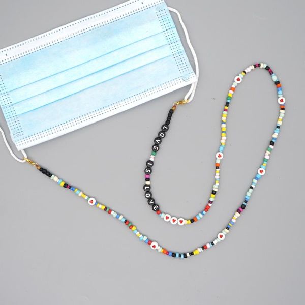 chokers boho chain for mask women glasses chains necklace jewelry letter choker colorful beads fashion collares 2021 necklaces, Golden;silver
chokers boho chain for mask women glasses chains necklace jewelry letter choker colorful beads fashion collares 2021 necklaces, Golden;silver