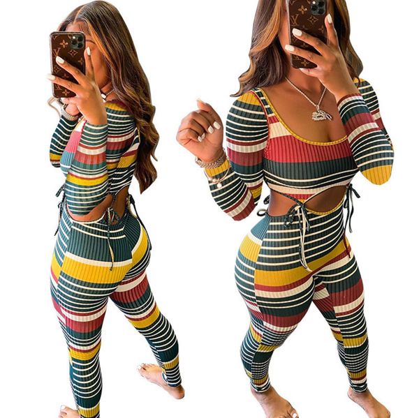 women tracksuits two piece set designer color striped thread long sleeve t shirt trousers outfits street fashion sports clothing new j8, Gray
women tracksuits two piece set designer color striped thread long sleeve t shirt trousers outfits street fashion sports clothing new j8, Gray