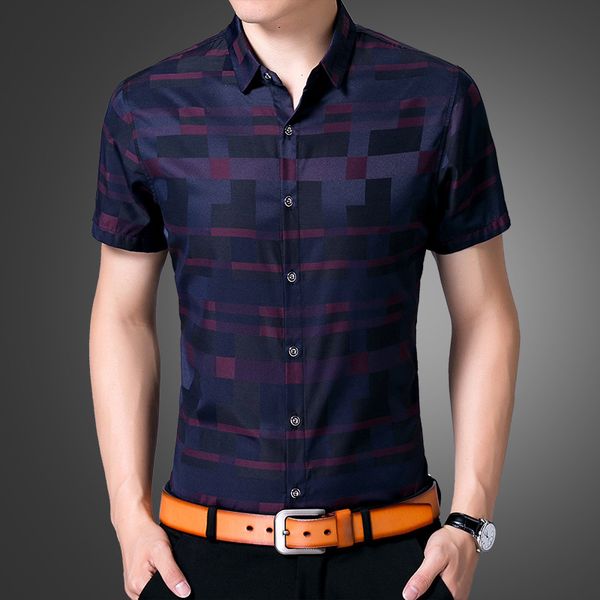 short sleeve shirt men clothes 2020 summer mens shirts casual slim fit plaid camisa masculina cotton chemise homme, White;black
short sleeve shirt men clothes 2020 summer mens shirts casual slim fit plaid camisa masculina cotton chemise homme, White;black