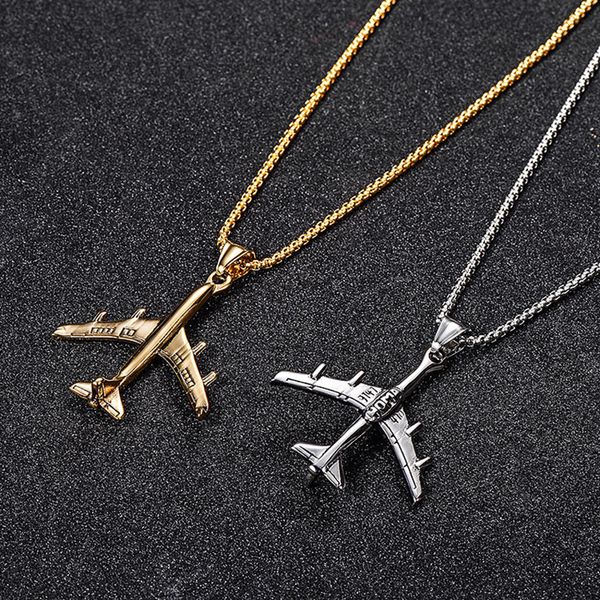 fashion creative gold-color air plane pendant necklace men chain stainless steel necklace for men jewelry yl-03, Silver
fashion creative gold-color air plane pendant necklace men chain stainless steel necklace for men jewelry yl-03, Silver