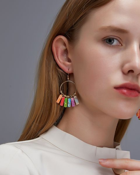 7 chakra natural stone earrings women bead tassel ring ear hook drop dangle earings fashion jewelry, Golden;silver
7 chakra natural stone earrings women bead tassel ring ear hook drop dangle earings fashion jewelry, Golden;silver
