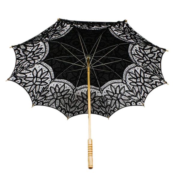 lace umbrella parasol vintage wedding bridal umbrella for decoration p costume party (black)
lace umbrella parasol vintage wedding bridal umbrella for decoration p costume party (black)