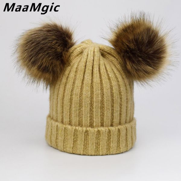beanie/skull caps women warm winter wool cotton hats girls two faux fur pompom hat lady's fashion gorro beanies skullies wholesale gift, Blue;gray
beanie/skull caps women warm winter wool cotton hats girls two faux fur pompom hat lady's fashion gorro beanies skullies wholesale gift, Blue;gray