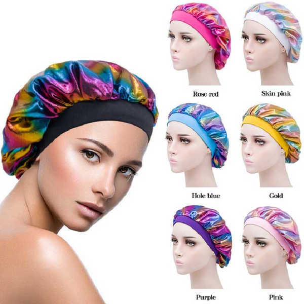 fashion satin laser color wide-brimmed bath hat sleeping cap hair care nightcap for women bonnet en satin de nuit pour cheveux, Blue;gray
fashion satin laser color wide-brimmed bath hat sleeping cap hair care nightcap for women bonnet en satin de nuit pour cheveux, Blue;gray