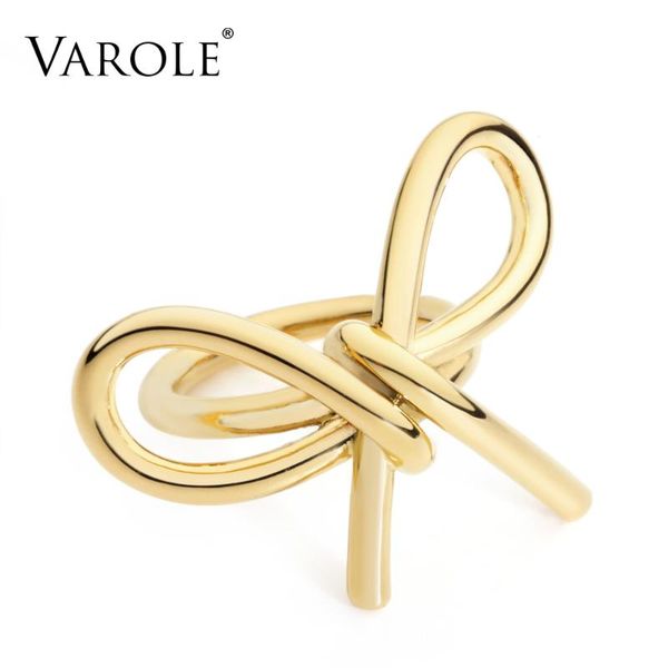 varole elegant bowknot of lines rings for women infinity rings unique design fashion jewelry gifts anel feminino, Golden;silver
varole elegant bowknot of lines rings for women infinity rings unique design fashion jewelry gifts anel feminino, Golden;silver